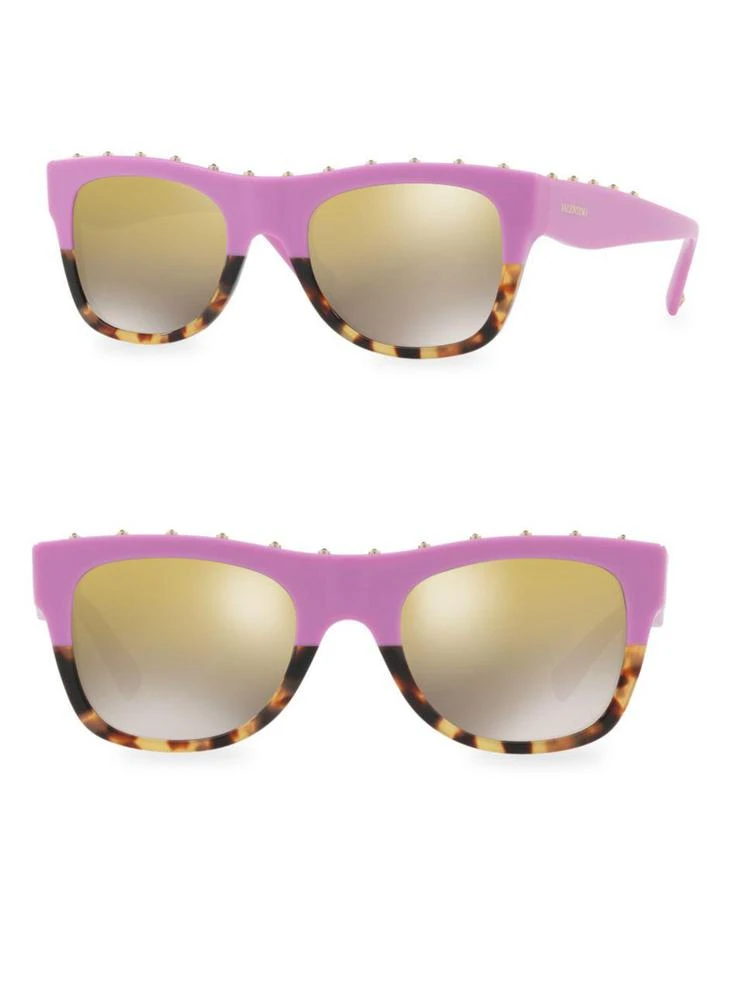 商品Valentino|51MM Studded Sunglasses,价格¥2638,第1张图片