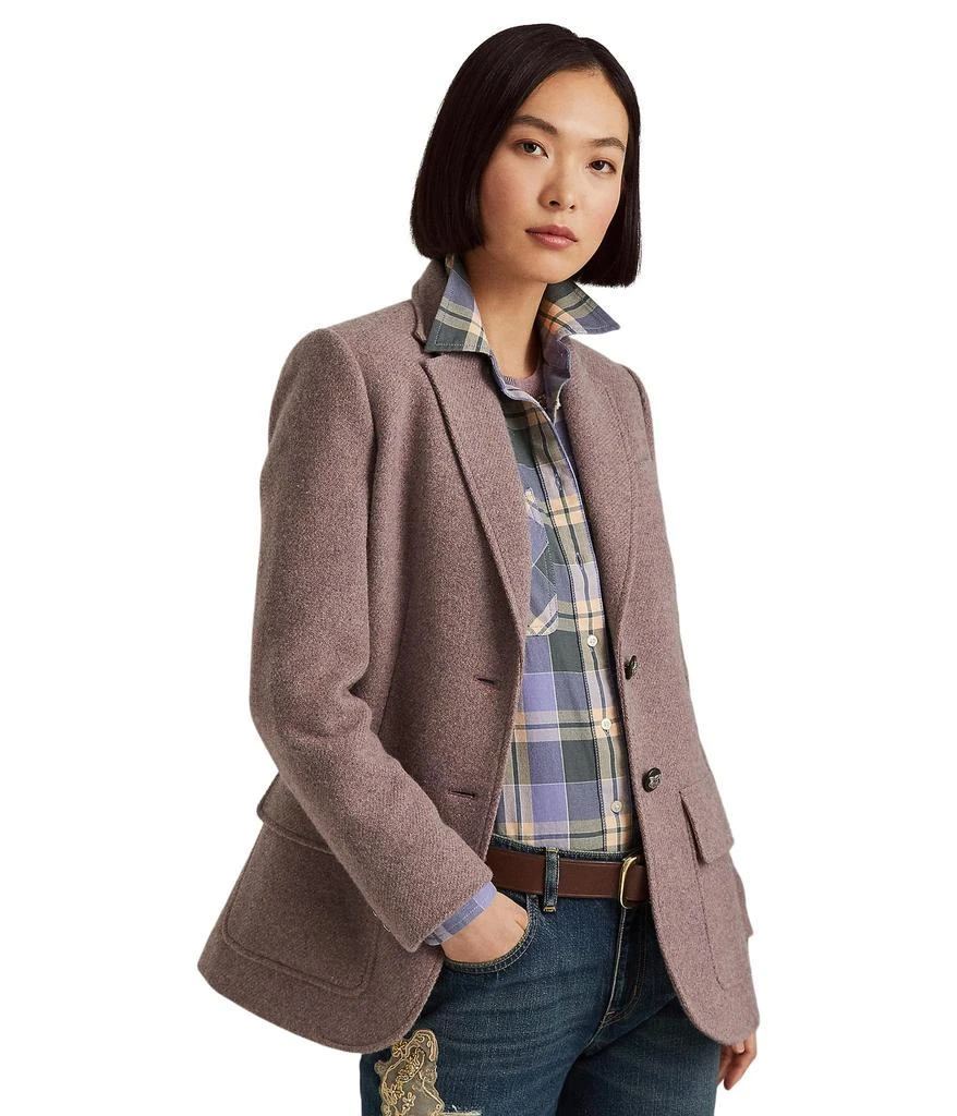 商品Ralph Lauren|Petite Herringbone Blazer,价格¥1310,第1张图片