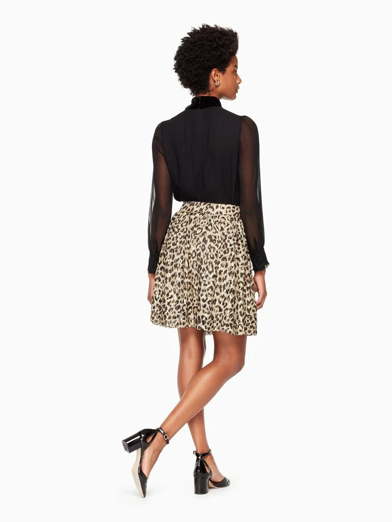 商品Kate Spade|leopard-print clipped dot skirt,价格¥1333,第3张图片详细描述