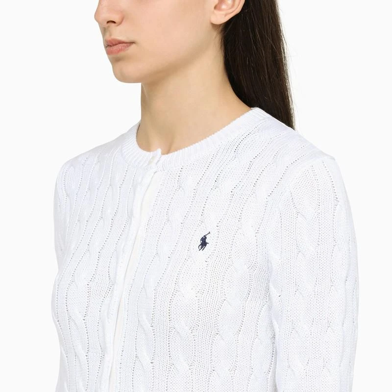 商品Ralph Lauren|White cotton cardigan,价格¥1147,第4张图片详细描述