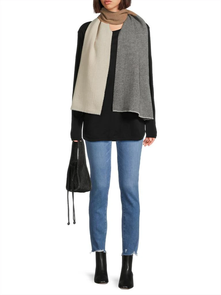 商品Rag & Bone|Millie Colorblocked Wool Scarf,价格¥1776,第2张图片详细描述