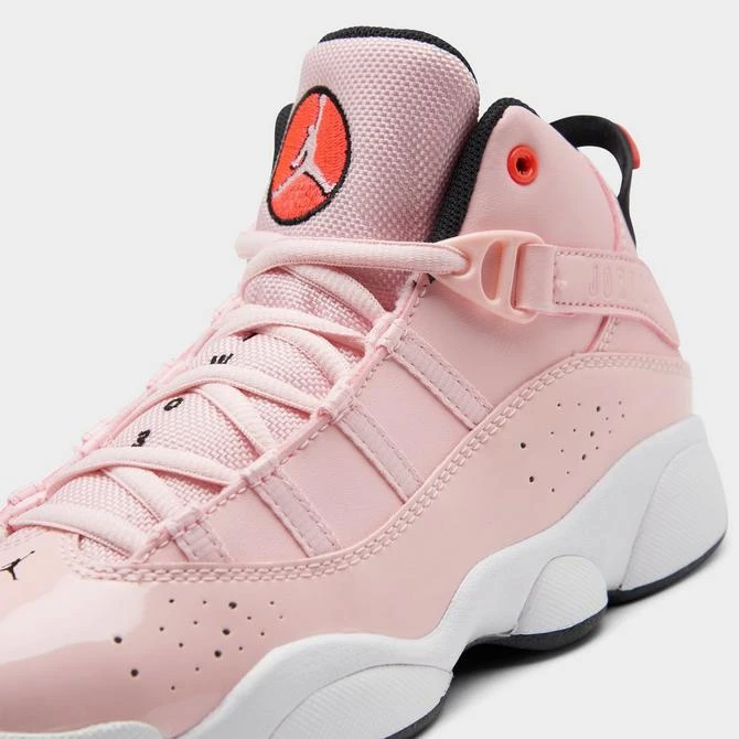 商品Jordan|Girls' Little Kids' Air Jordan 6 Rings Basketball Shoes,价格¥482,第3张图片详细描述