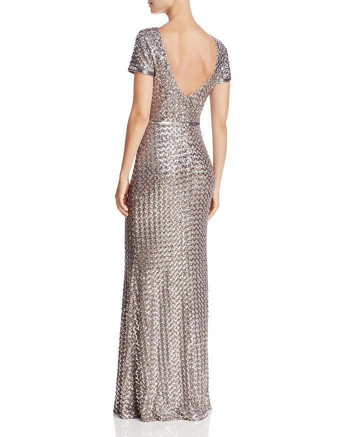 商品AQUA|Belted Sequin Gown - 100% Exclusive,价格¥2084,第4张图片详细描述