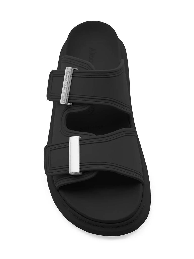 商品Alexander McQueen|Rubber Double-Strap Slides,价格¥2630,第5张图片详细描述