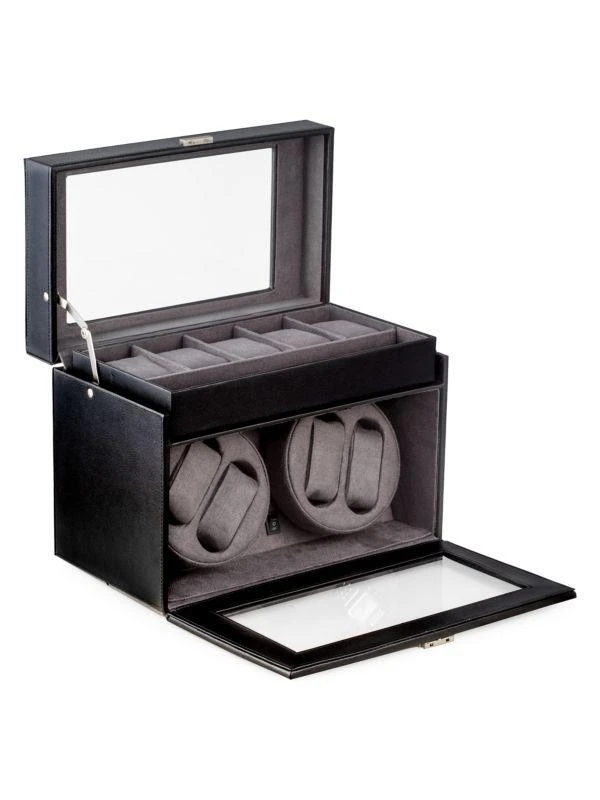 商品Bey-Berk|Leather Watch Winder & Storage Case,价格¥4570,第2张图片详细描述