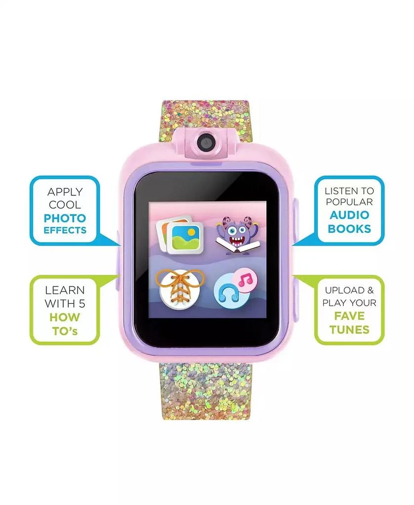 商品Playzoom|Kid's 2 Textured Rainbow Glitter Tpu Strap Smart Watch,价格¥193,第5张图片详细描述