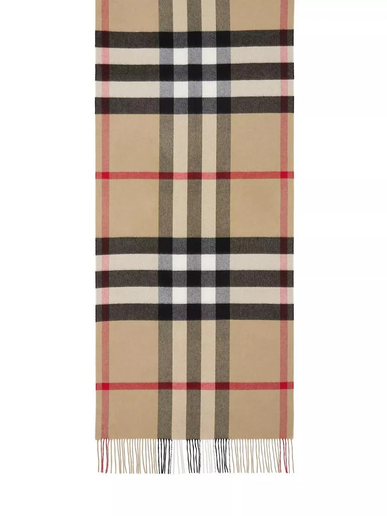 商品Burberry|Oversize Check Cashmere Scarf,价格¥6866,第4张图片详细描述