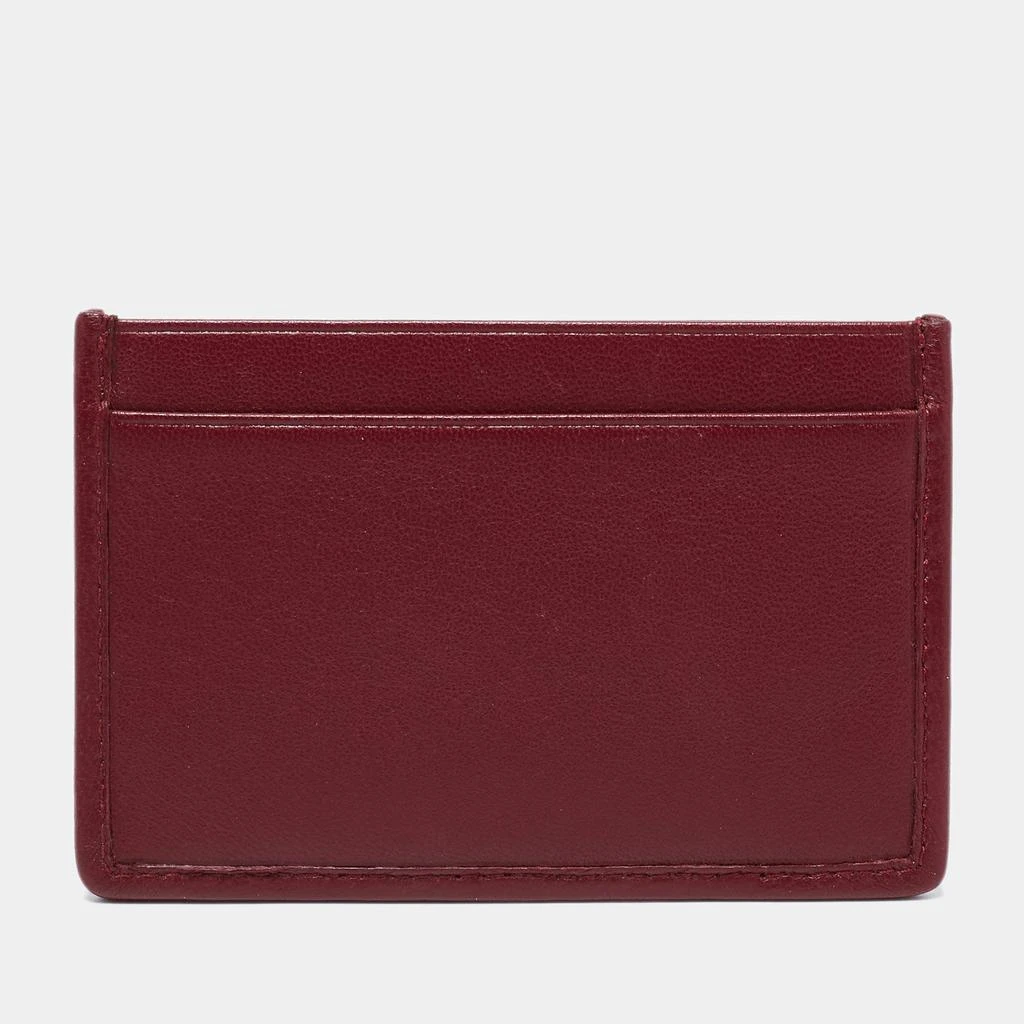 商品Miu Miu|Miu Miu Burgundy Matelassé Leather Card Case,价格¥1527,第4张图片详细描述