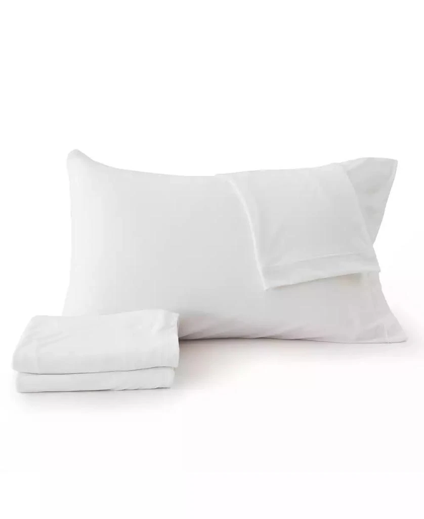 商品Premium Comforts|Heathered Melange T-shirt Jersey Knit Cotton Blend 4 Piece Sheet Set, Queen,价格¥861,第1张图片