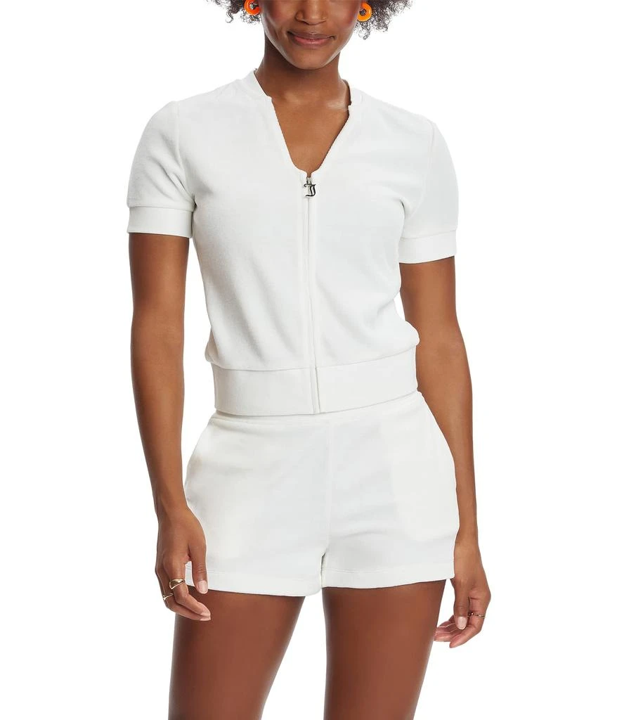 商品Juicy Couture|Short Sleeve Zip Front,价格¥286,第1张图片