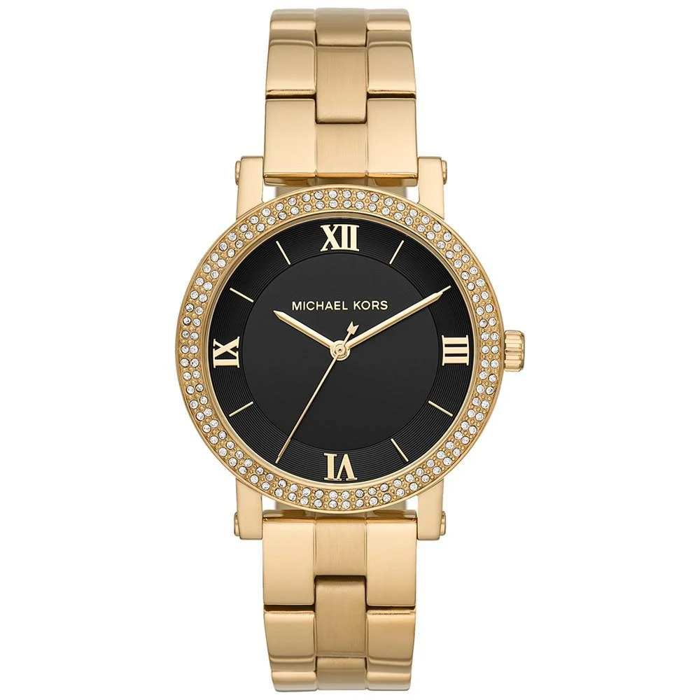 商品Michael Kors|Women's Norie Gold-Tone Stainless Steel Bracelet Watch 38mm ,价格¥1061,第1张图片