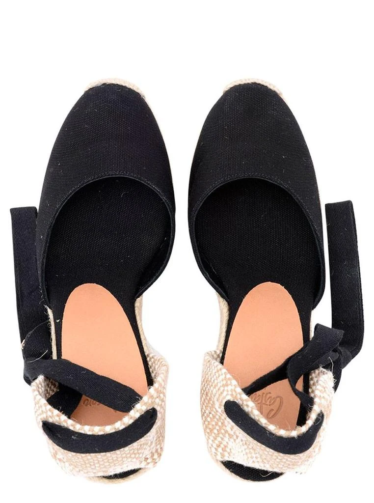 商品CASTAÑER|'Carina' Black And Beige Canvas Closed-Toe Espadrilles Woman,价格¥855,第3张图片详细描述