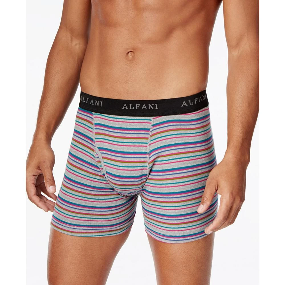 商品Alfani|Men's 4-Pk. Striped Boxer Briefs, Created for Macy's,价格¥153,第2张图片详细描述