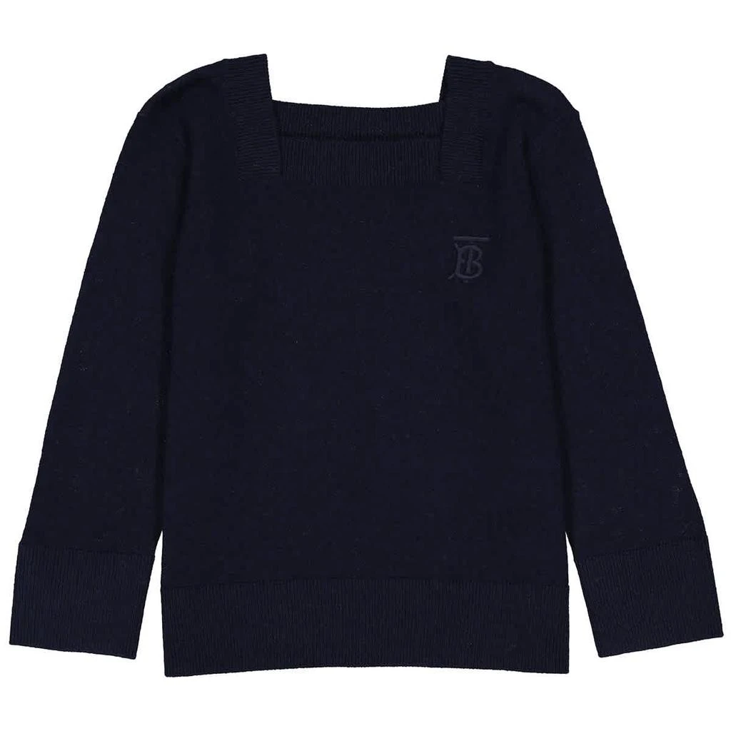 商品Burberry|Burberry Boys Navy Monogram Motif Cashmere Sweater, Size 4Y,价格¥578,第1张图片