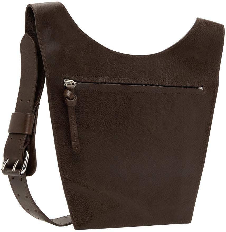Brown Pocket Messenger Bag商品第3张图片规格展示