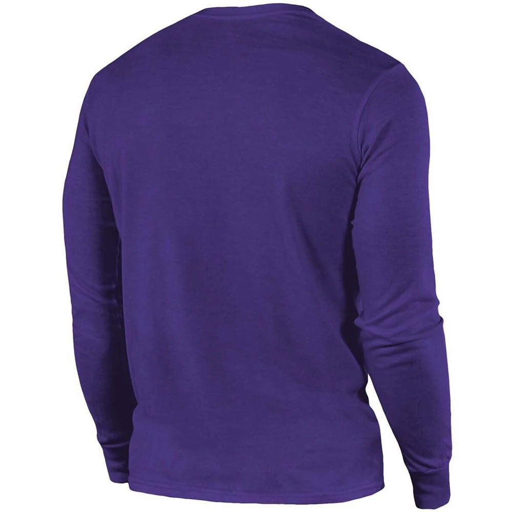 商品Majestic|Minnesota Vikings Lockup Tri-Blend Long Sleeve T-shirt - Purple,价格¥373,第2张图片详细描述