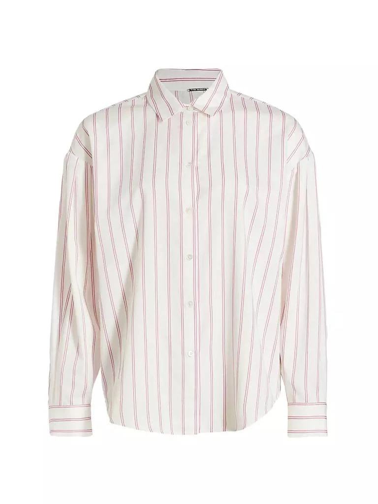 商品Tahari|Cotton Striped Shirt,价格¥507,第1张图片