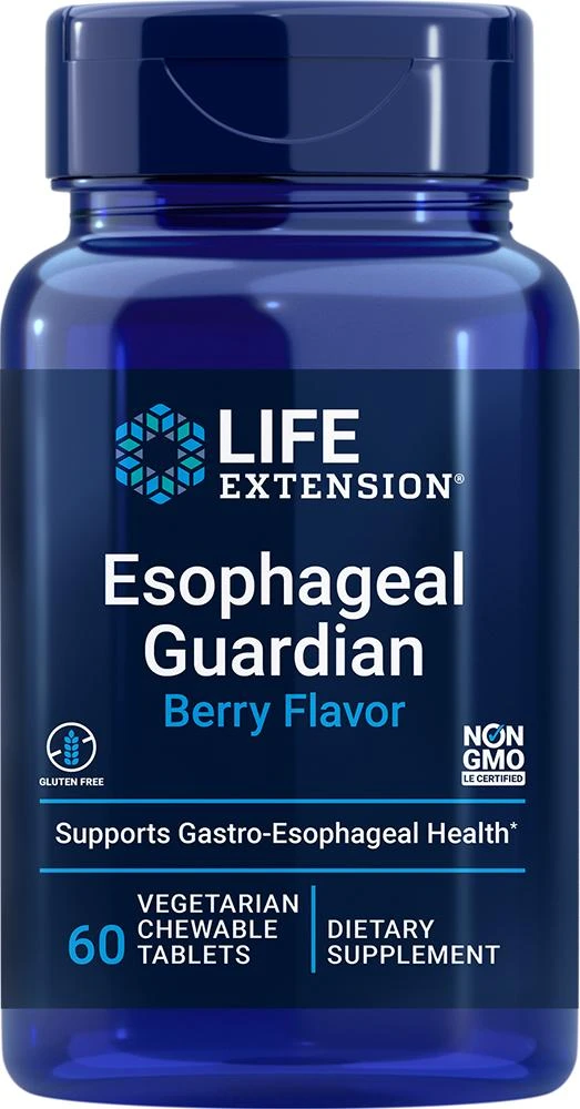 商品Life Extension|Life Extension Esophageal Guardian, Berry (60 Chewable Tablets, Vegetarian),价格¥193,第1张图片