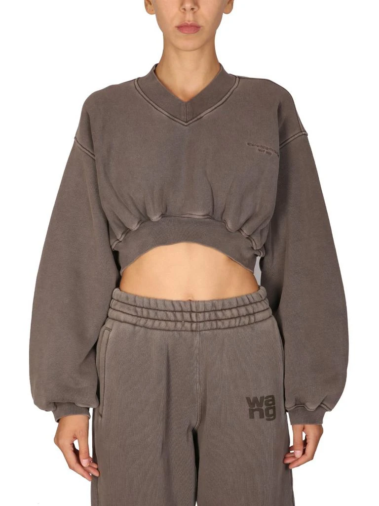 商品Alexander Wang|CROPPED SWEATSHIRT,价格¥3253,第1张图片