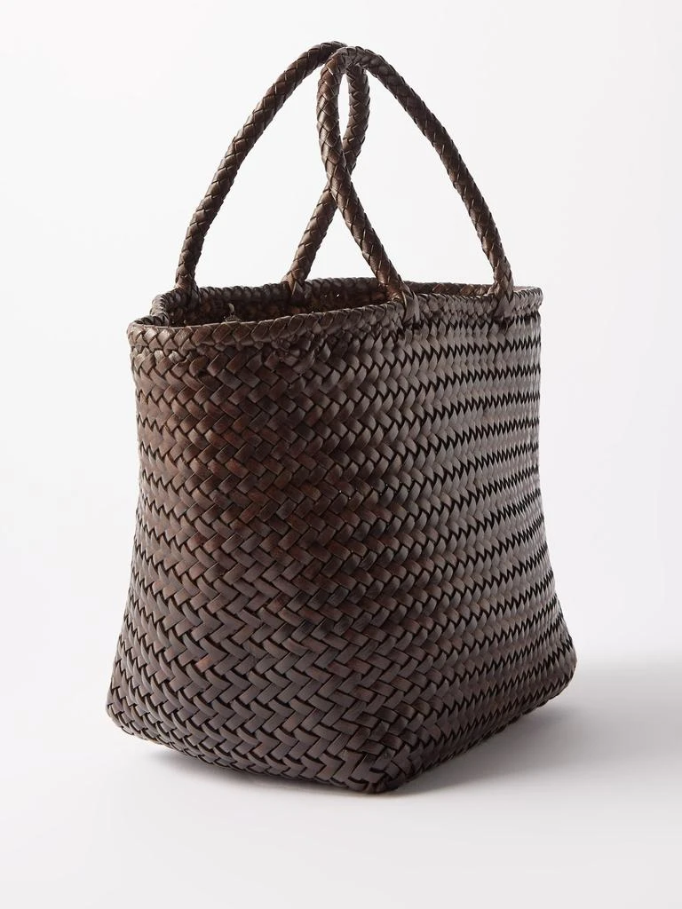 商品DRAGON DIFFUSION|Grace small woven-leather basket bag,价格¥2968,第4张图片详细描述