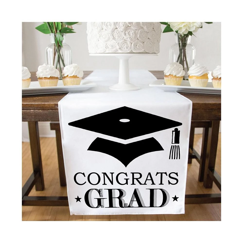 商品Big Dot of Happiness|Graduation Cheers Grad Party Dining Tabletop Decor Cloth Table Runner 13 x 70 in,价格¥164,第3张图片详细描述