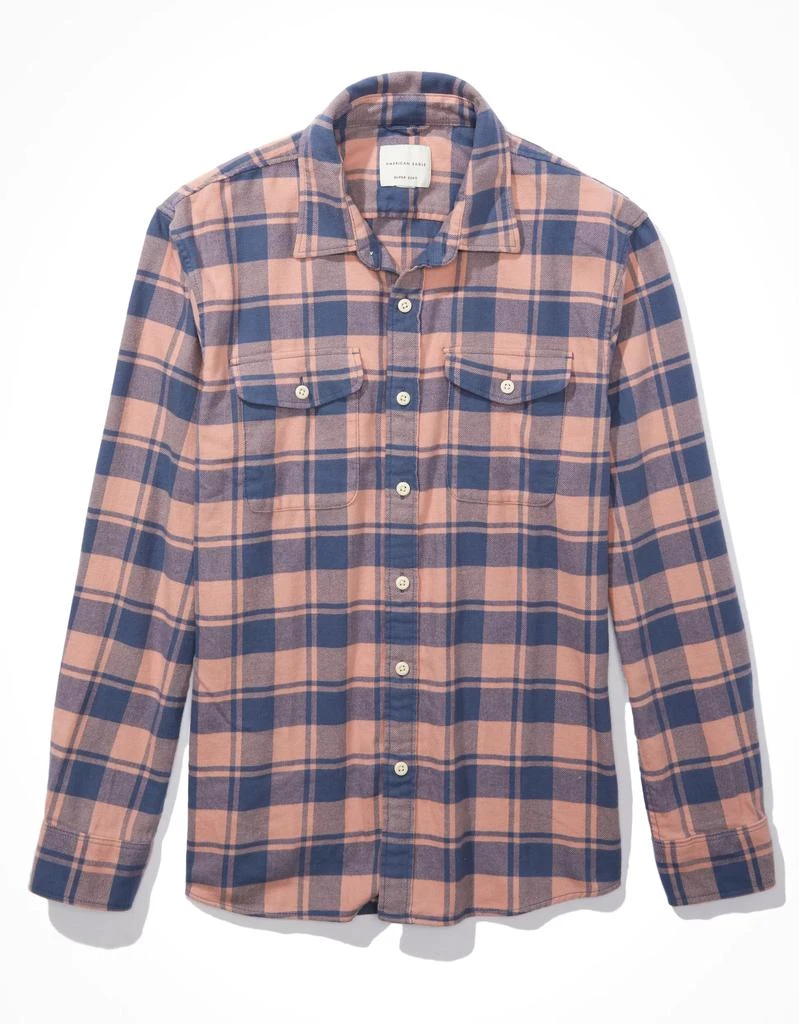 商品AE|AE Super Soft Flannel Shirt,价格¥152,第5张图片详细描述