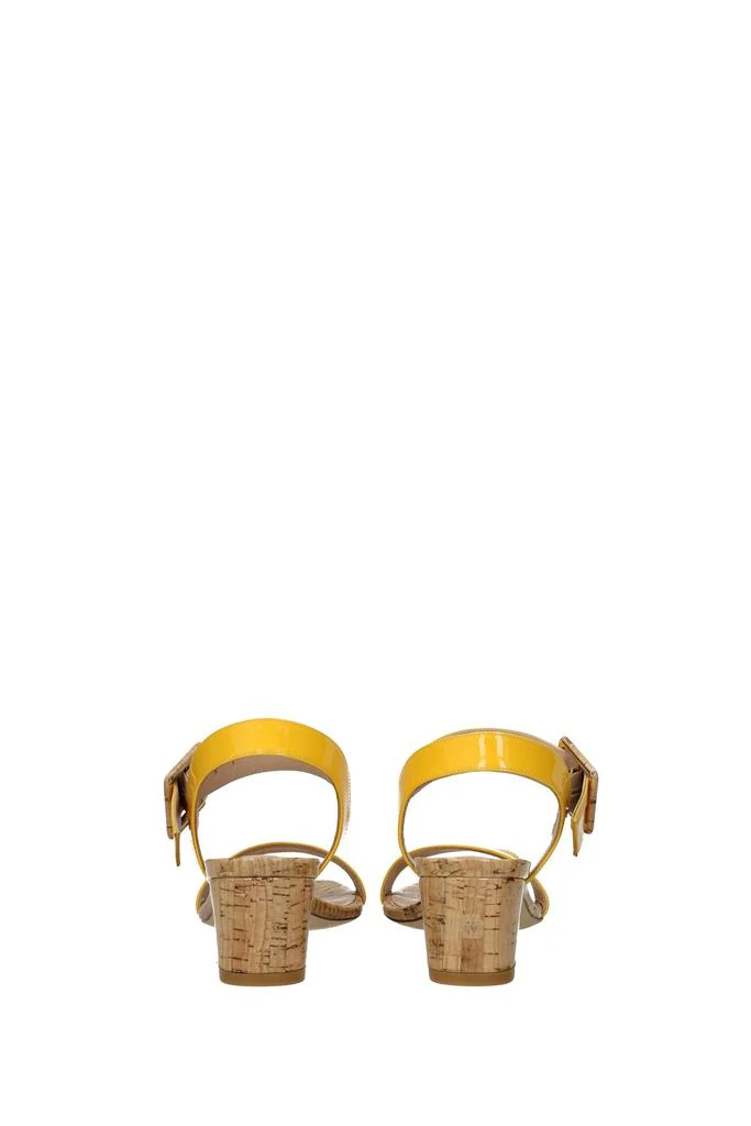 商品Stuart Weitzman|Sandals alexandrine Patent Leather Yellow,价格¥1311,第5张图片详细描述