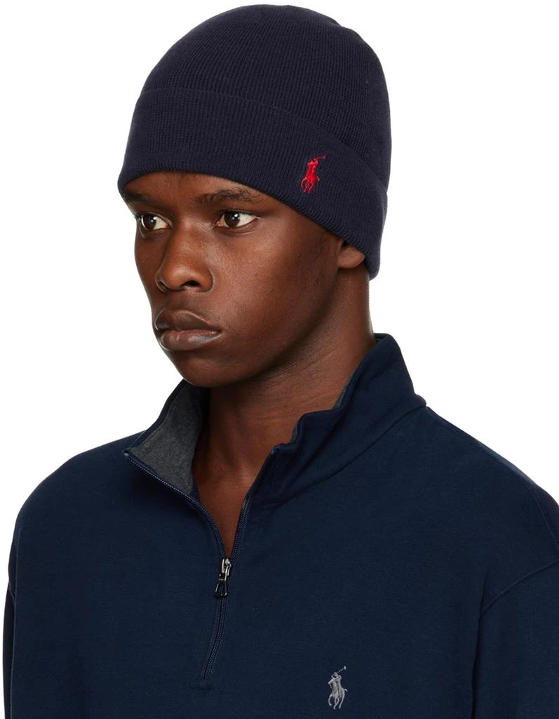 商品Ralph Lauren|Navy Lightweight Beanie,价格¥153,第4张图片详细描述