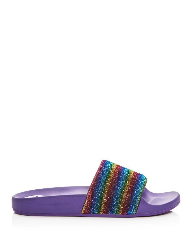 商品Marc Jacobs|Women's Cooper Rainbow Glitter Pool Slides,价格¥898,第2张图片详细描述