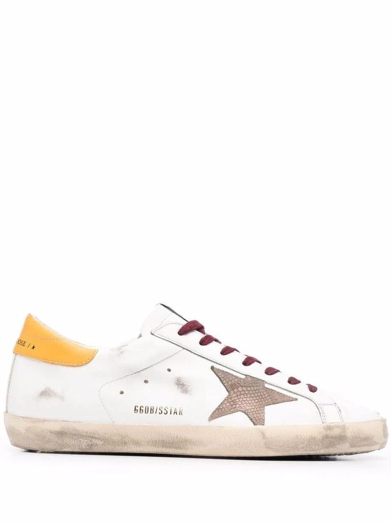 商品Golden Goose|Golden goose men's white leather sneakers,价格¥3302,第1张图片