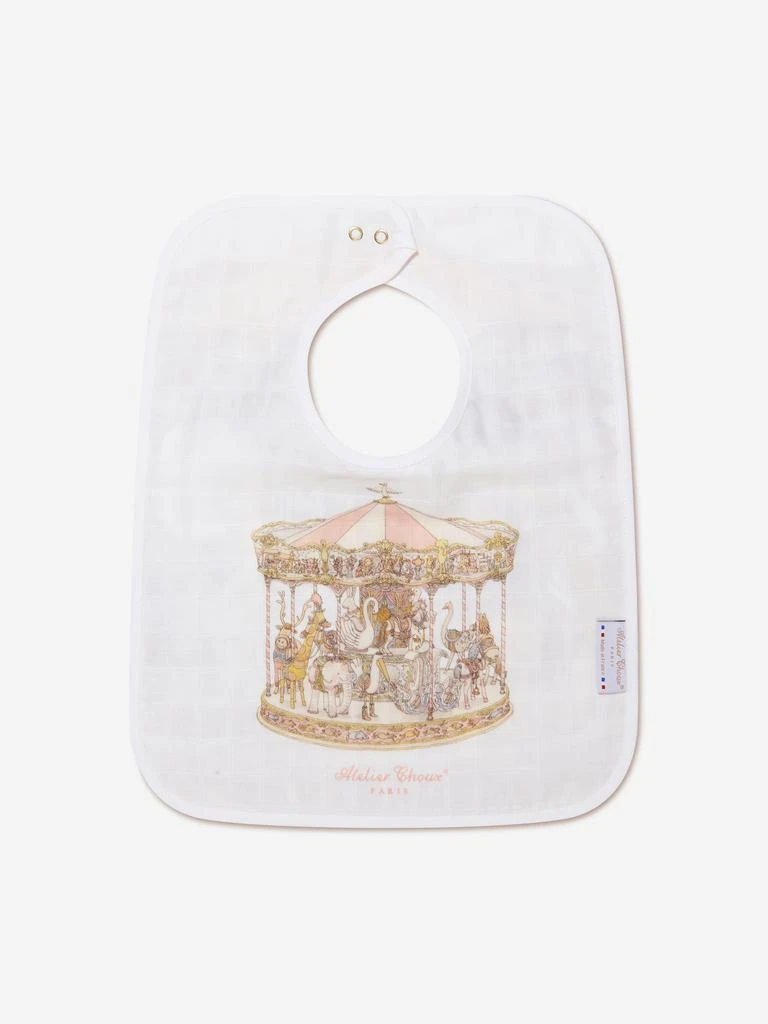 商品Atelier Choux|Atelier Choux Baby Girls Carousel Large Bib in Pink,价格¥304,第2张图片详细描述