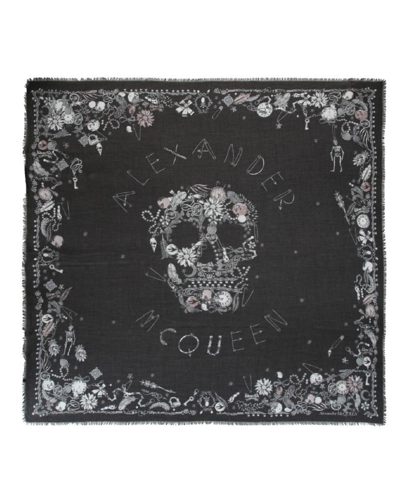 商品Alexander McQueen|Jewelled Skull Scarf,价格¥1599,第1张图片