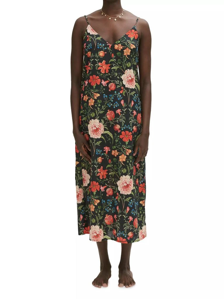 商品Desmond & Dempsey|Persephone Floral Cotton Slip Nightie,价格¥1042,第2张图片详细描述