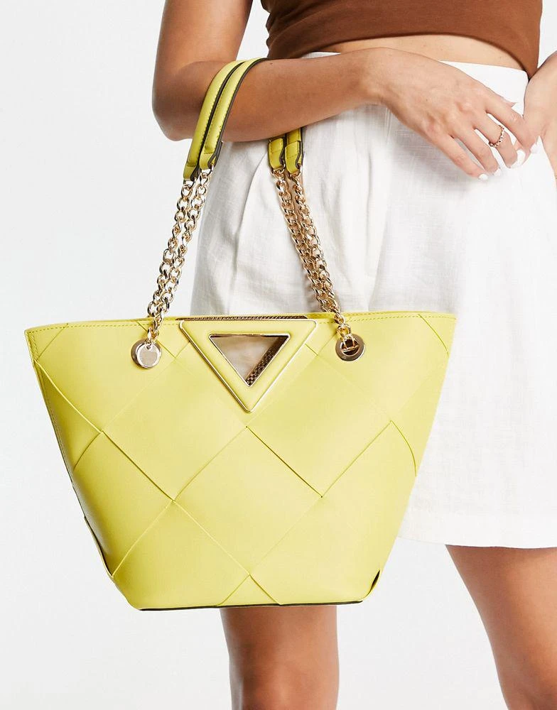 商品ALDO|ALDO Contaeldar tote bag in yellow zest,价格¥317,第4张图片详细描述