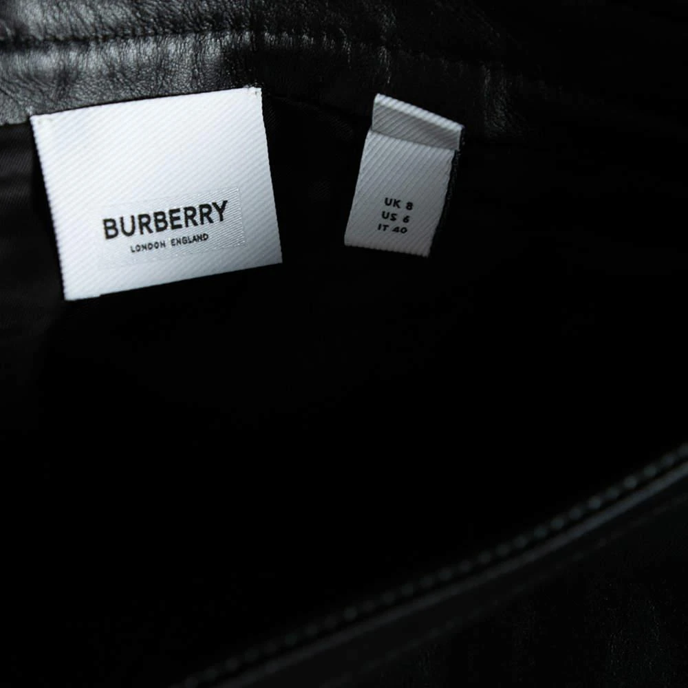 商品[二手商品] Burberry|Burberry Black Leather Step Through Pencil Skirt S,价格¥4189,第5张图片详细描述