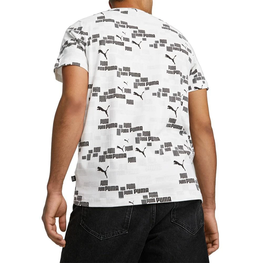 商品Puma|Men's ESS Logo Lab Allover Print Cotton T-Shirt,价格¥155,第2张图片详细描述