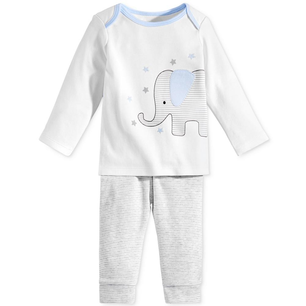 Baby Boys 2-Pc. Elephant Top & Pants Set, Created for Macy's商品第1张图片规格展示