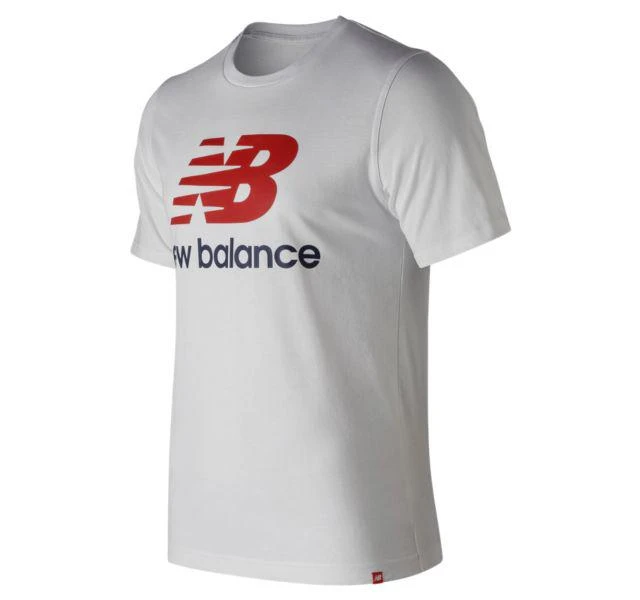 商品New Balance|Men's Essentials Stacked Logo Short Sleeve T恤,价格¥82,第1张图片