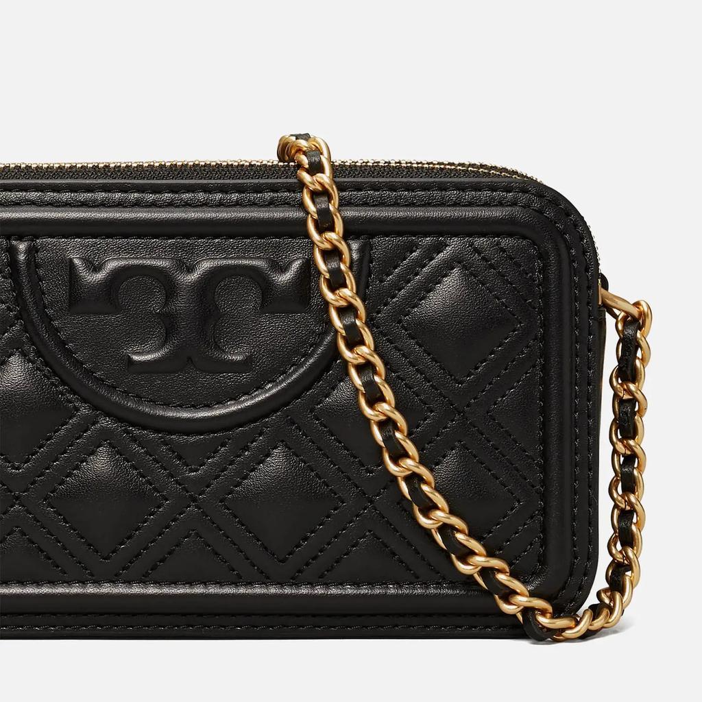 商品Tory Burch|Tory Burch Women's Fleming Double-Zip Mini Bag - Black,价格¥3044,第6张图片详细描述