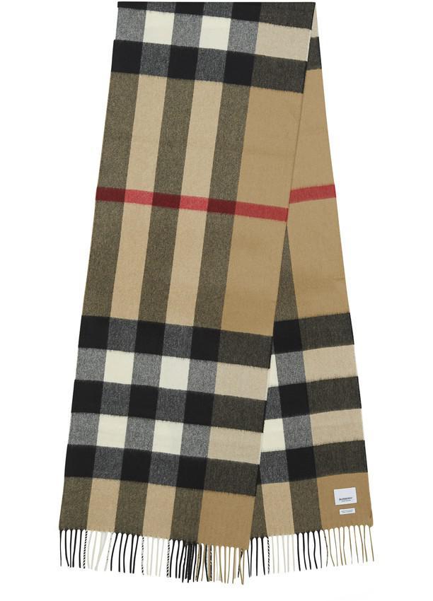 商品Burberry|女士格纹山羊绒围巾,价格¥4415,第5张图片详细描述