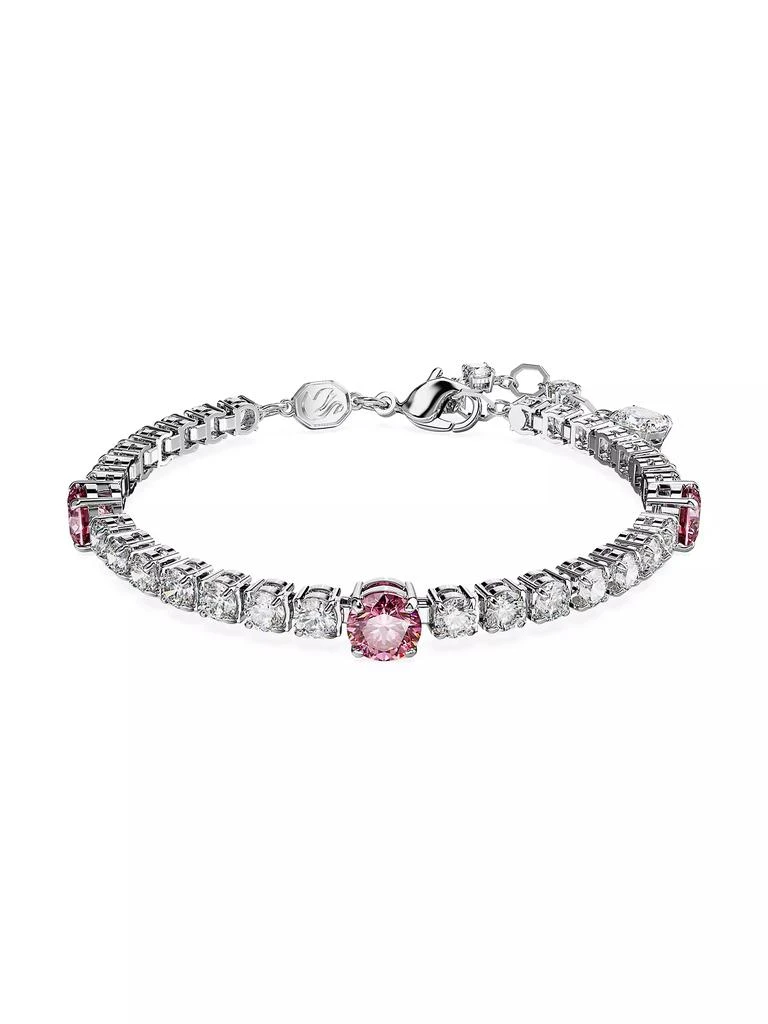 商品Swarovski|Matrix Rhodium-Plated & Swarovski Crystal Tennis Bracelet,价格¥2095,第1张图片