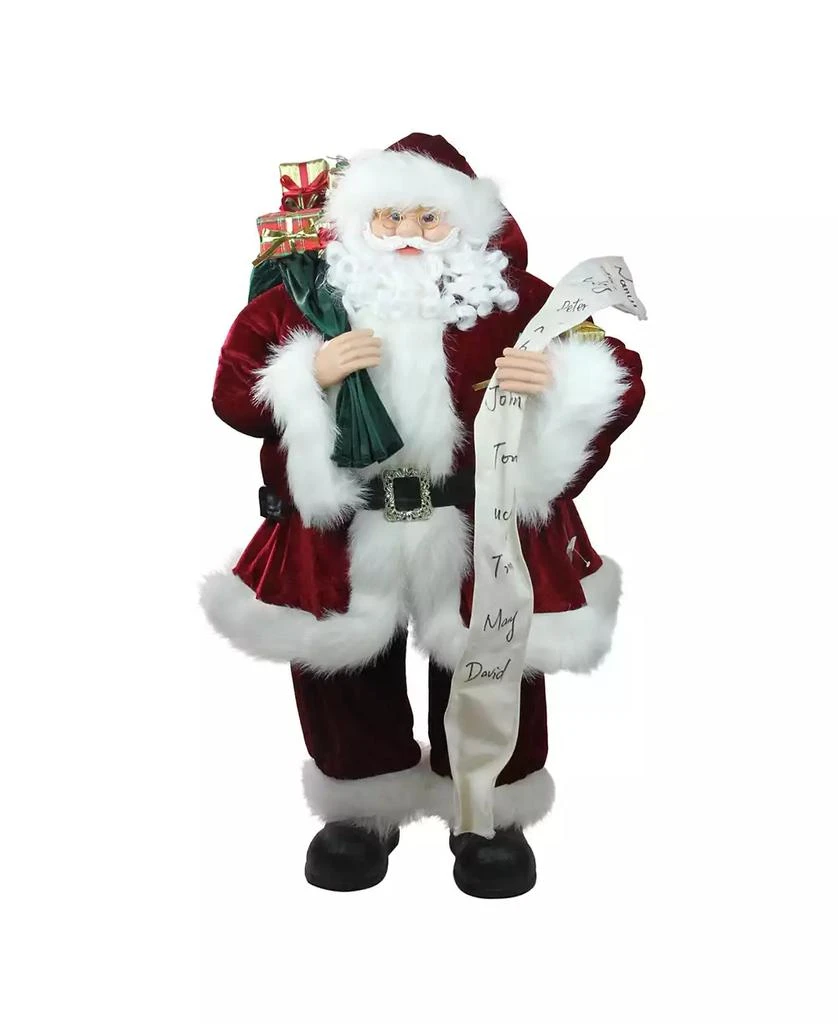 商品Northlight|Standing Santa Claus Holding A Naughty Christmas Figurine,价格¥3394,第1张图片