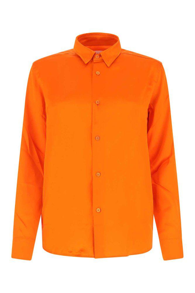 AMI Long-Sleeve Buttoned Shirt商品第1张图片规格展示