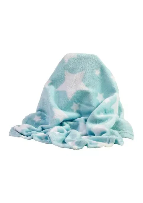 商品Baby Mode Signature|Mode Baby Boys Plush Star Blanket,价格¥144,第2张图片详细描述