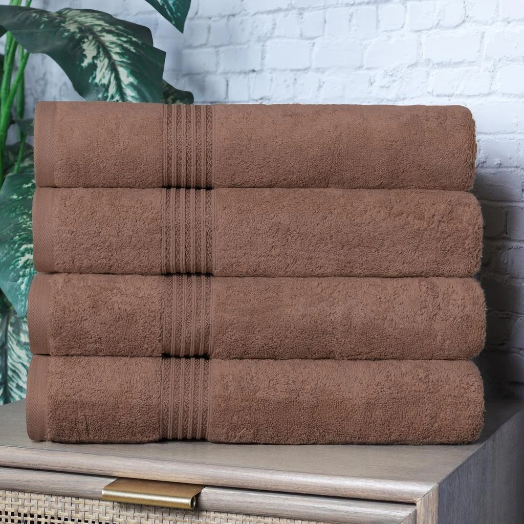 Classic Cotton Absorbent and Quick-Drying 4-Piece Bath Towel Set 商品