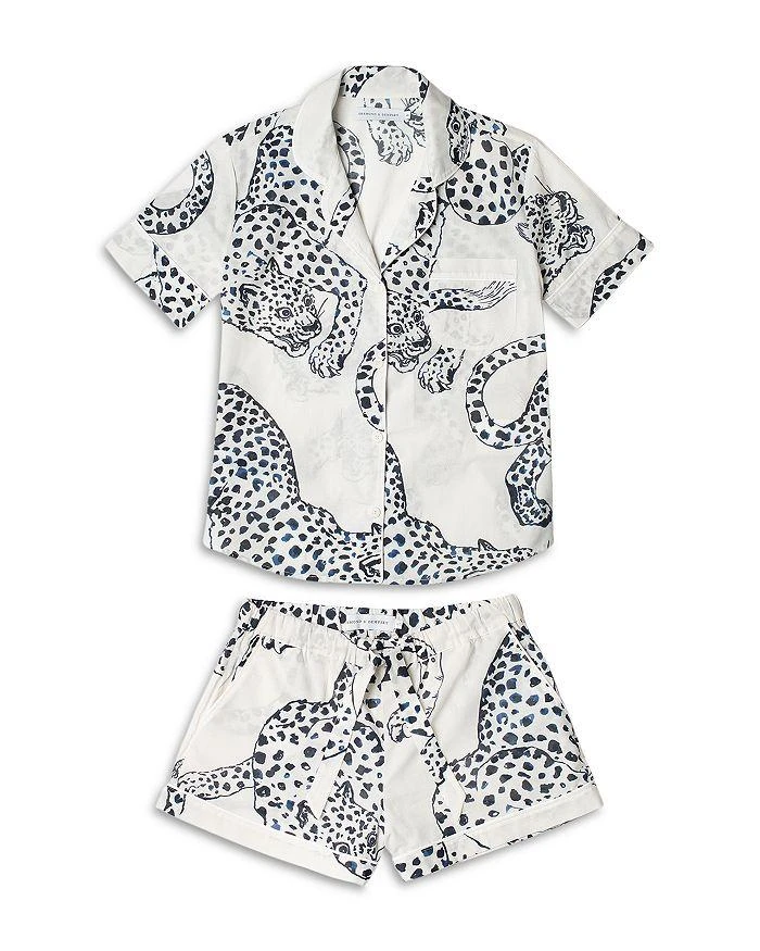 商品Desmond & Dempsey|Cotton Jaguar Shorts Pajama Set,价格¥1000,第5张图片详细描述