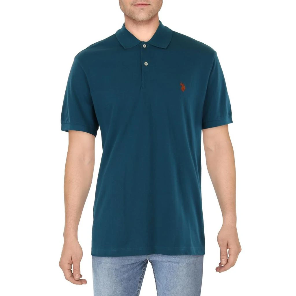 商品U.S. POLO ASSN.|U.S. Polo Assn. Mens Monogram Pique Polo Shirt,价格¥107,第4张图片详细描述