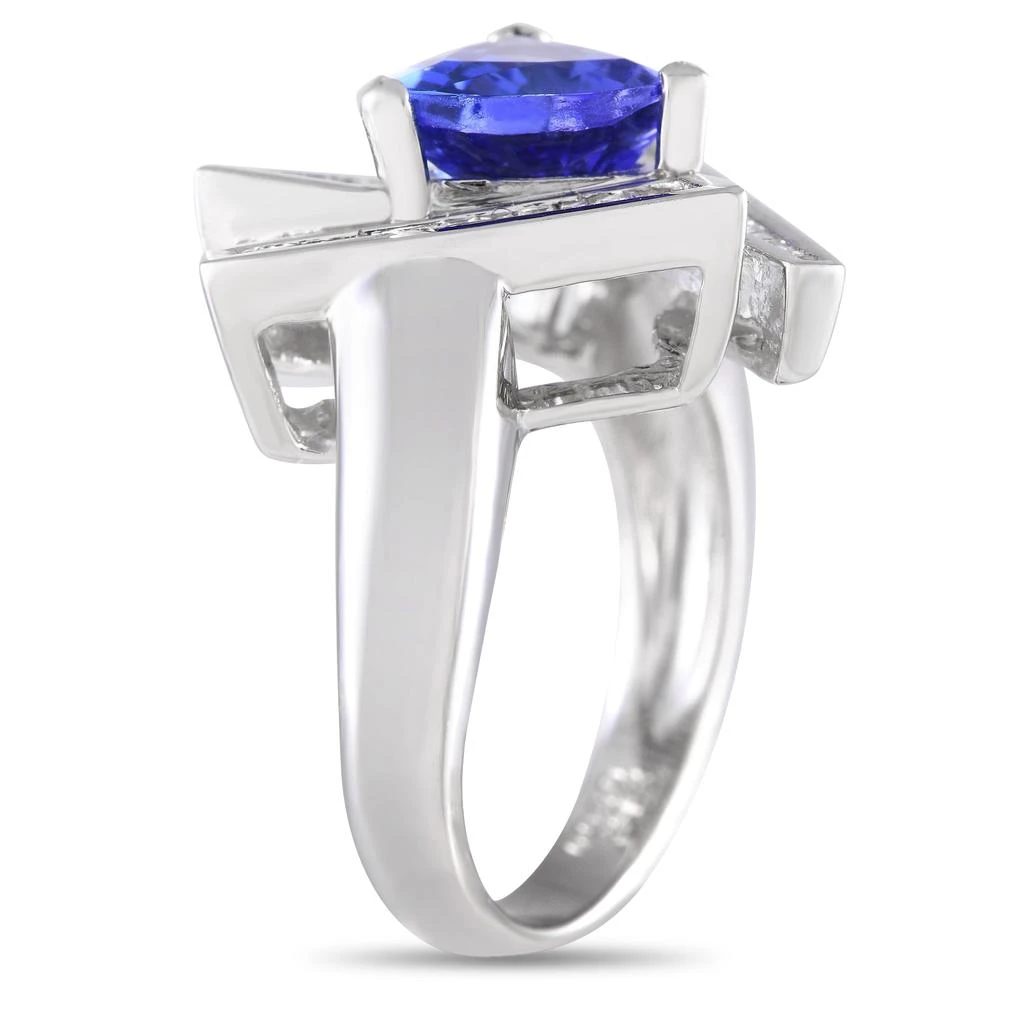 商品[二手商品] LB Exclusive|Platinum 0.60ct Diamond and Tanzanite Ring #3829,价格¥13504,第2张图片详细描述