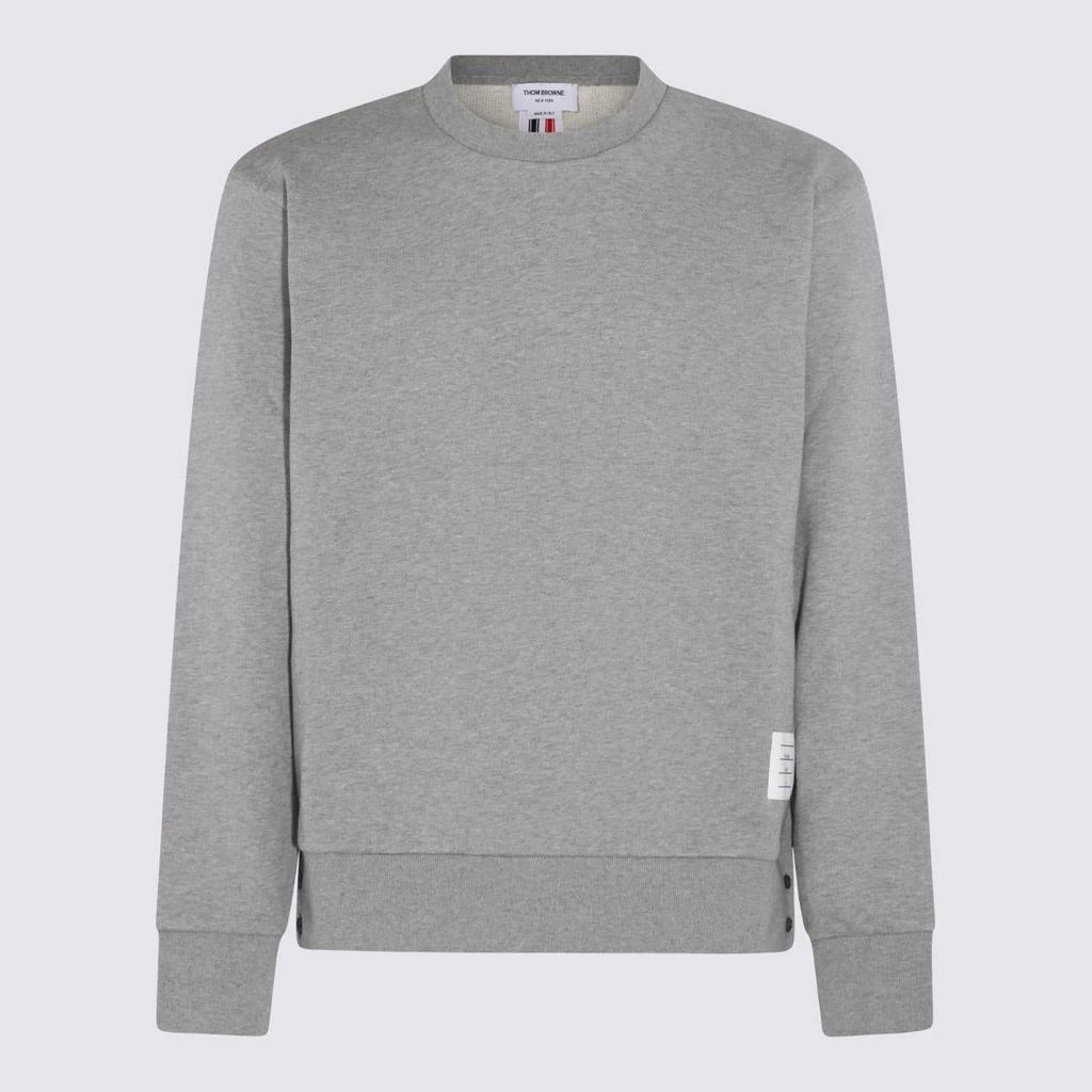 商品Thom Browne|THOM BROWNE LIGHT GREY COTTON SWEATSHIRT,价格¥2922,第1张图片