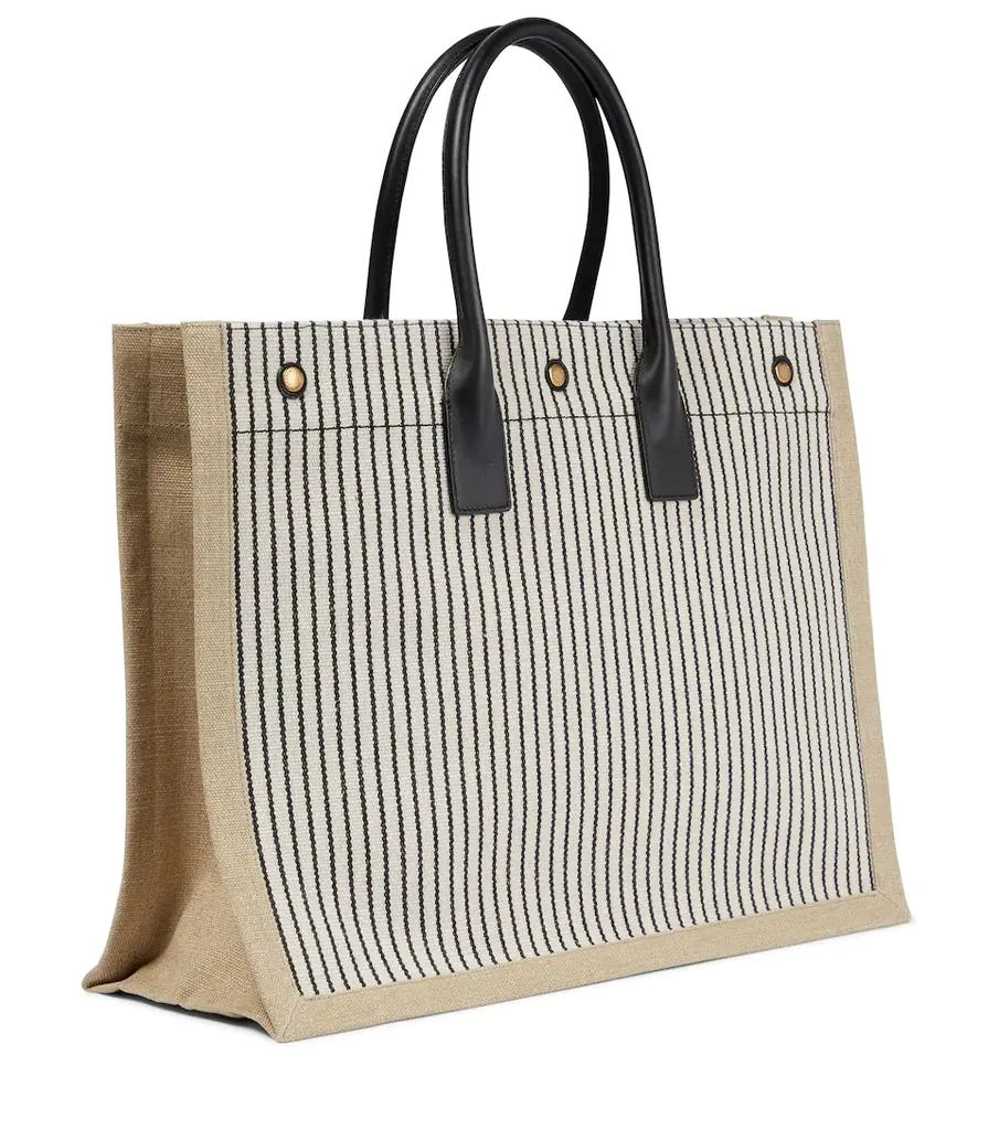 商品Yves Saint Laurent|Rive Gauche条纹帆布托特包,价格¥13822,第4张图片详细描述